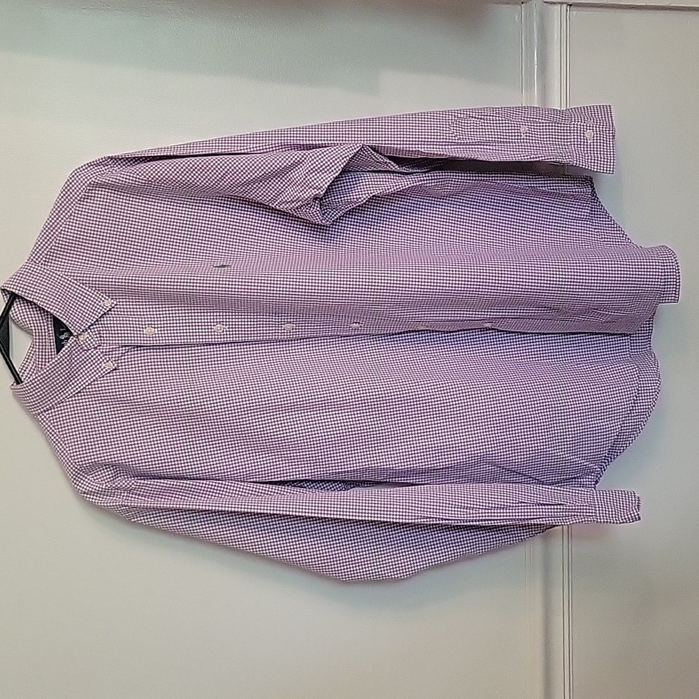 Ralph Lauren Classic‎ long sleeve button up Purple Dress Shirt Mens 16.5 …